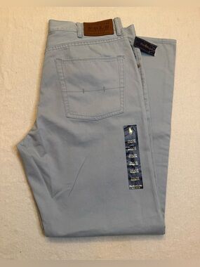 Ralph Lauren Men’s 36/30  Light Blue Slim Straight Jeans